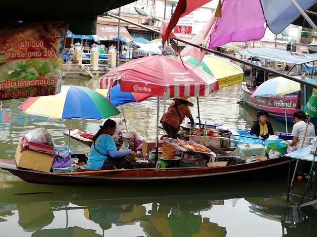 アンパワー水上マーケット。これから、だんだん増えて行きます。<br />帰りは南バスターミナル70THB です。その後、いろいろと経路を考えていたのですが、バスターミナルではない所で下ろされました。<br />いろいろありバイクタクシーでBTS の駅へ<br />楽しめました。