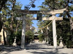浜松八幡宮。浜松城の鬼門の地にあり、戦のたびに家康公が「武運長久」を祈ったといわれてます。