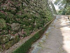 徳島城は65メートルの小さい山の上にあります。
お城として丁度良い標高と言えるででしょう。

城の石垣です