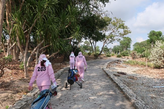 4人が全員歩きプレー<br />英国人HD＝8....38,41<br />カナダ人HD＝2..25歳、5歳からゴルフ、本日はまとまらず。<br />英国人HD不明...飛ばすが、グリーン周りで苦戦<br /><br />自分は、前半バンカーで苦戦、後半持ち直す。<br />長距離パター、よせが、いくつかよった。