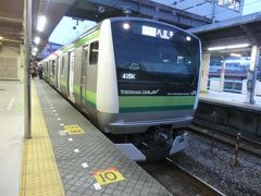 4:47
鶴見から6分。
東神奈川で、横浜線八王子行始発電車に乗り換えます。

②横浜線:各停.八王子行
東神奈川.4:54→八王子.5:49
[乗]JR東日本.クハE233-6004