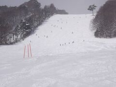 中央エリア　良さそうにみえますが、雪質にやや難あり