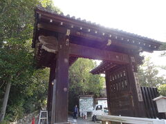 バスで泉涌寺へ。バス駅から坂道を歩きます。
人が少なくて、心細い。
ここから時間がかかり、迷いました。