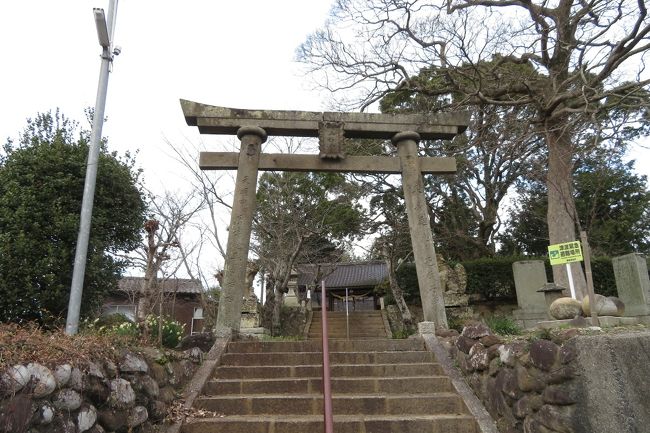 最後に山神社にて庚申塔を見て本日の旅は終了。本日は雨予報でしたが、降られずに済んでラッキーな1日でした。