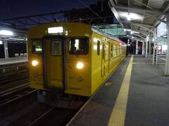小野田線の123系電車が停まっていた。