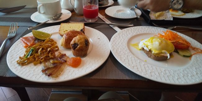 4日目の朝食。まだまだ食べたかったものだらけ。