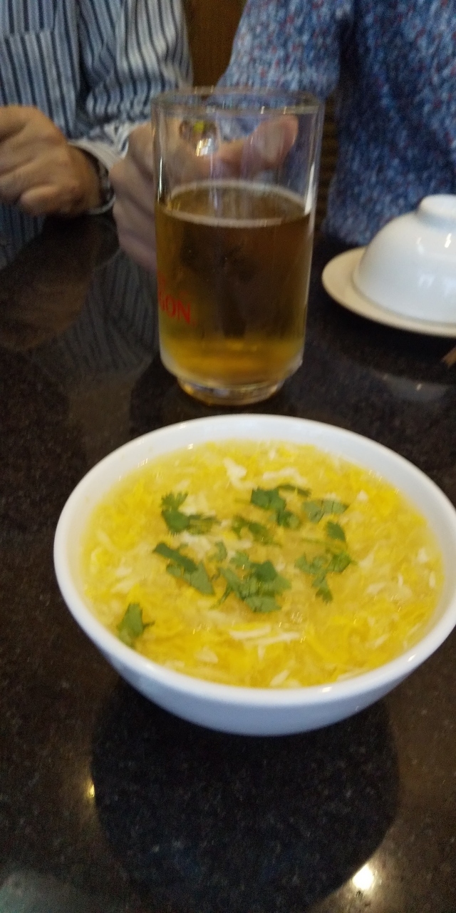 蟹のスープ二人前