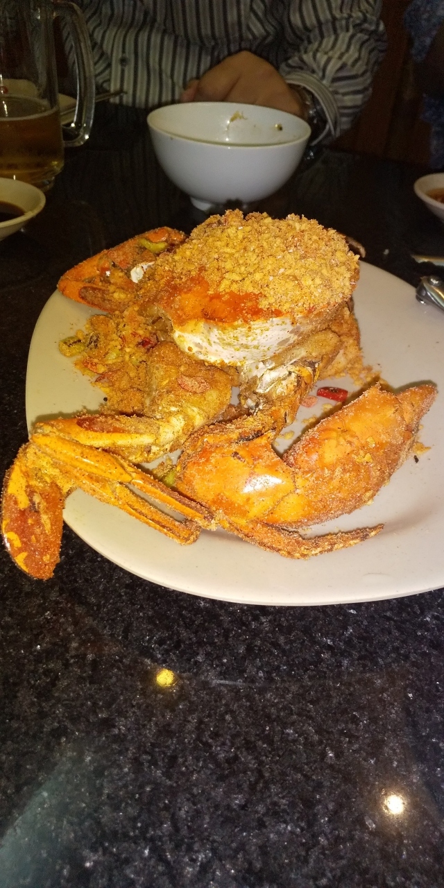 ガーリックの蟹