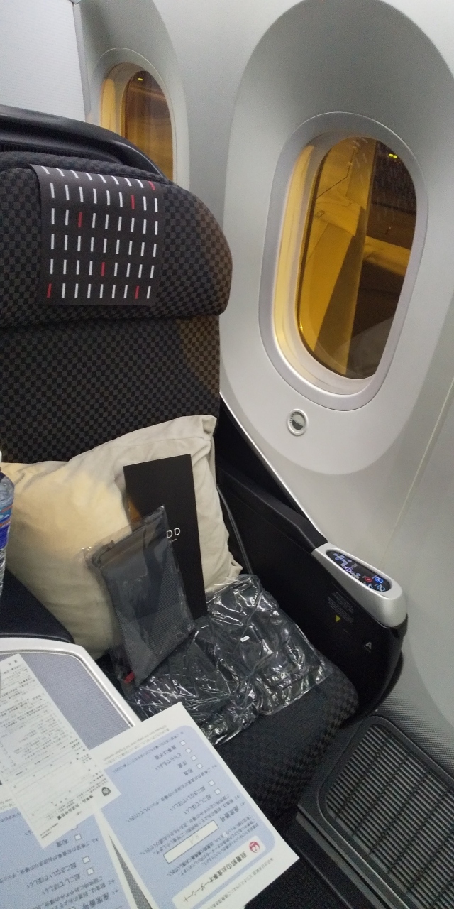 帰りは窓際の席でした。