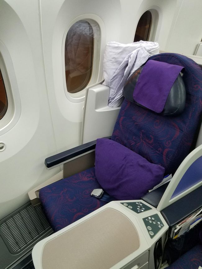 CAビジネスクラスのシートです。<br />(PEK/SINで利用したＡ330です）<br />個室感はありませんが、チケット代を考えると<br />コストパフォーマンスは高いと思います。<br />機内食はどの区間も美味しかったです。<br />北京乗継も2回ともスムーズでした。