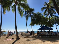 ＜ワイキキビーチ＞

すると友人のHAちゃんがビーチまで来てくれると連絡がありました。

HAちゃんはベルリンマラソンで知り合って以来、毎年ベルリンマラソンで会っている友人です。
ホノルルも走ると言っていたので「スケジュールが合えば会おうね！」と連絡したら本当に会えて嬉しい♪