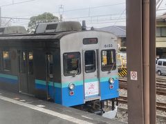 伊豆急行線に入り、伊豆高原駅。普通電車も河津桜祭り仕様