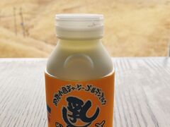 大観峰の入り口にある売店で飲むヨーグルト！
濃い～！！