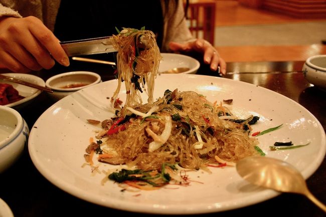 チャプチェ。いちばん好きな韓国料理かも。