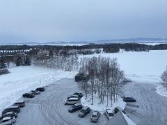 2020/2/22
7:00起床。今日は雪は止んでいて気温は2℃。ホテルの部屋からの景色では網走湖が遠くに見えるが一面真っ白。