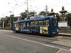 　住吉鳥居前電停で下車します。
　当初はもう一本早い電車に乗って、我孫子道電停で乗り換えて浜寺駅前電停まで行く予定でしたが、時間の関係でここで下車しました。