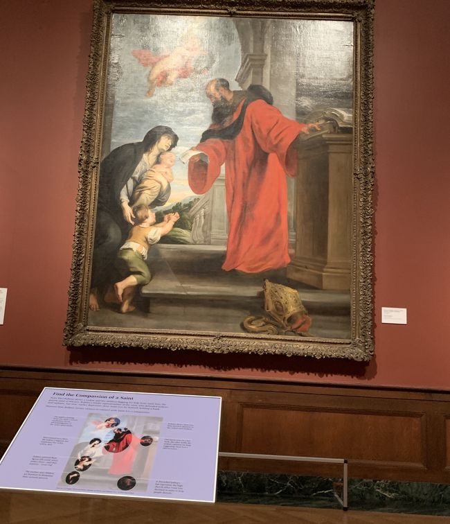 幾つかの巨匠絵画には観賞のヒント解説付き