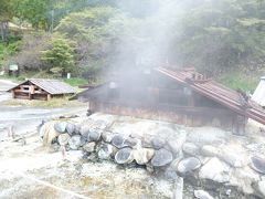 このように小屋がいくつも建てられていて、硫黄の温泉がブクブクと湧きだしています。

日光湯元温泉は西暦788年、勝道上人によって発見されたといわれ、昔は主に夏のみに開業する湯治場だったそうです。