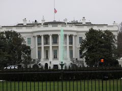 まず今日、見たかったのはこれ！ ホワイトハウスの噴水は今日だけ緑なの(　ﾟ 3ﾟ)