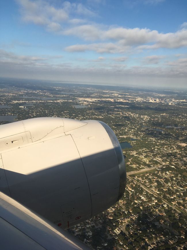 オーランド空港を離陸して、、