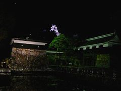 そして夜の高知城へ