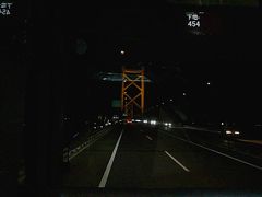 瀬戸大橋を渡り本州へ入ります真っ暗で　それ程実感がない・・（笑）