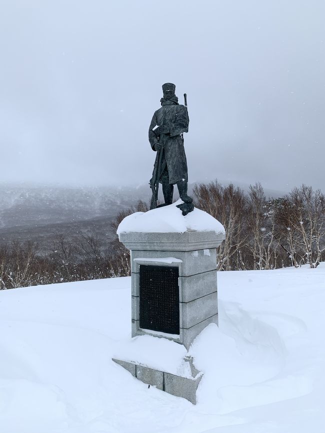 202002-03_八甲田山と雪中行軍遭難記念像付近でのスノーシュー SnowShoe in Hakkoda