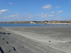 銚子マリーナ海水浴場まで来ました。