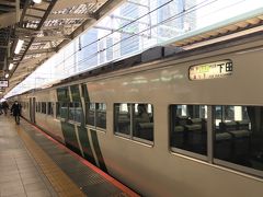 12時ちょうどの東京駅出発の特急踊り子に乗って、到着まで2時間半の長旅です。