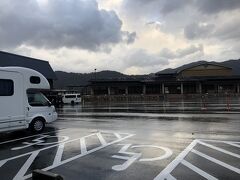 「道の駅　三方五湖」の朝。
微妙なお天気。