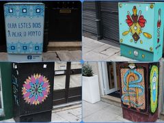 昨日、フローレス通りを歩いた時に、イラストが描かれたこのようなＢＯＸがいくつもあるのを見つけて気になってたので、リスボンへ向かう前に少し散策する事にします。
