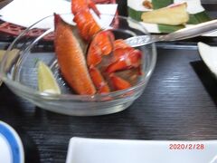 アサヒガニと言う蟹は初めて聞き、初めて食べた。
どちらも美味しい。
