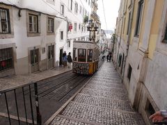 人気のケーブルカー乗り場へ行きました。
ここはポルトガルの定番風景で、よく見る場所ですが、車体の落書きが大変残念でした。

落書きケーブルカーより、綺麗なドラムが街中を走る風景の方が個人的には気に入りました。