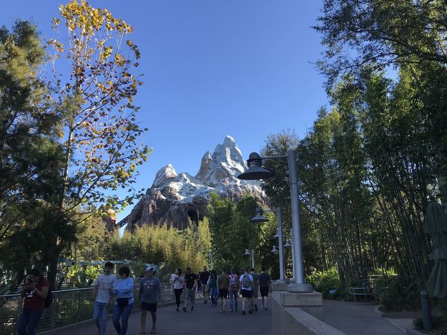 ファストパスでエベレスト乗りました！後ろに進むシーンはビビったけどたのしかったー！