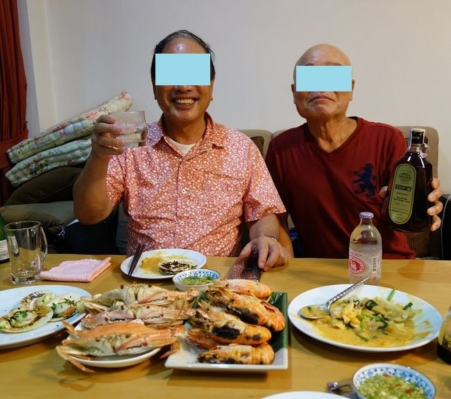 4日　　夕食は同郷の友人と楽しい会食。