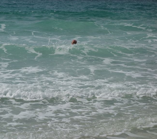 タコが浮かんでいるのか？．．．違いますよ僕です。