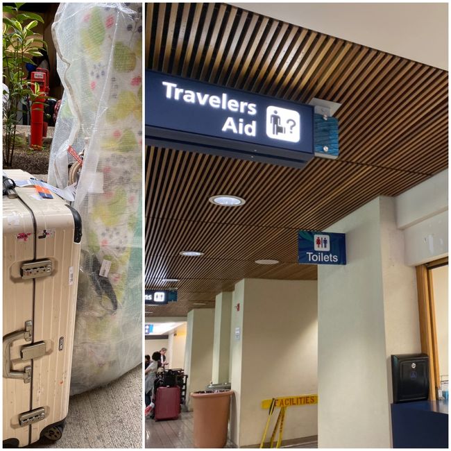 ホノルル着、タクシーに乗る前にゴルフバックのピックアップ忘れに気が付きギリギリセーフ。出口側の「TravelersAid」に駆け込み、JALのスタッフさんが持ってきてくれ、やれやれのスタート。