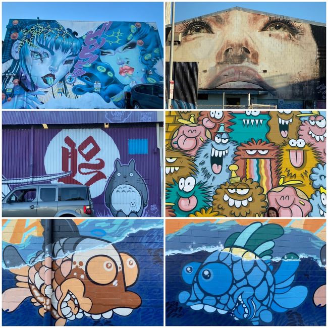 まだまだたくさんのウォールアート。