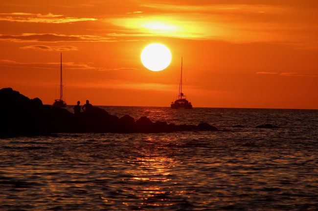☆２/１４（金)　１８：２5<br /><br />Sunset View from Mountain Resort Beach @ Koh Lipe Thai