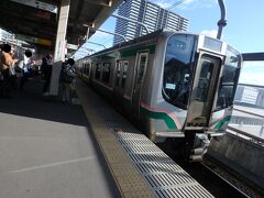3月12日。長町駅からスタート。
この日は岩手県・一ノ関駅で起きたトラブルで5～10分ほどの遅れが出ていた。