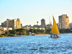 1月5日(Mon)
Sofitel Cairo Nile El Gezirah 

Uber呼んでホテルに戻ってきました～
ホテルはナイル川に面しているので、中庭に出ると西に傾きかけた太陽が照らす街が美しく見えた。