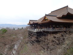 清水の舞台！
京都来た！って実感します。
曇りでしたが、それもまたよし。
