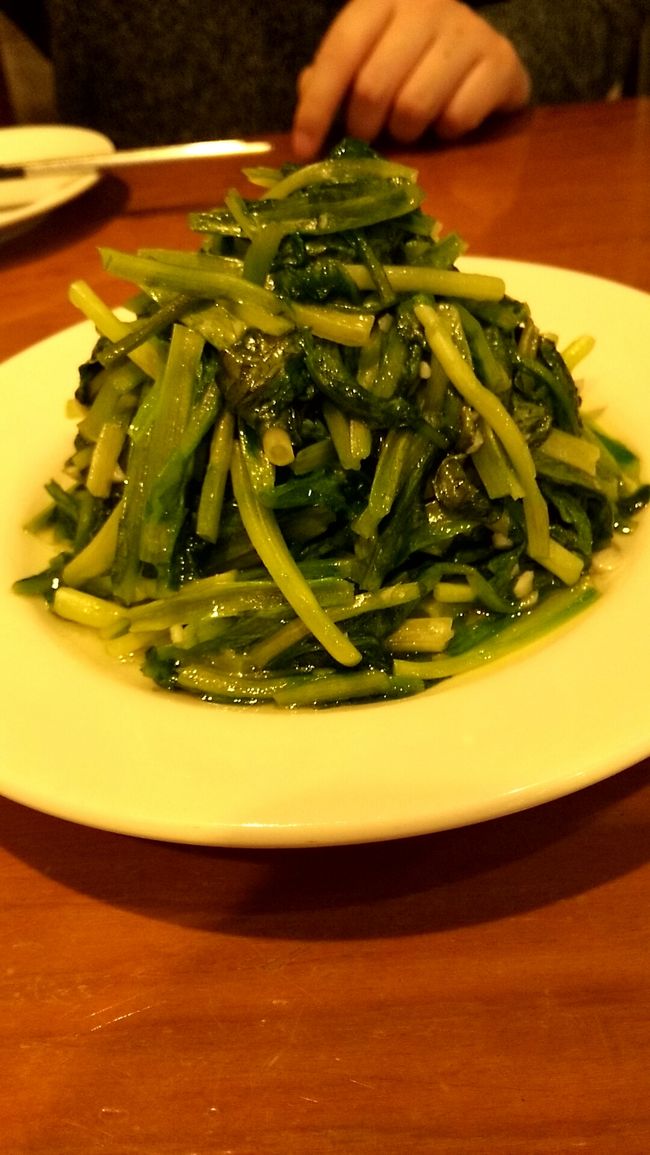 青菜の炒めたの！美味しかったー