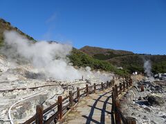 バスの待ち時間に雲仙地獄を散策