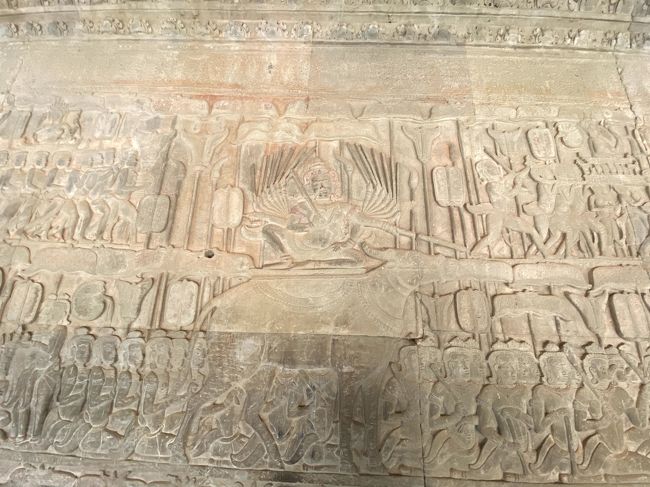 「天国と地獄」<br /><br />水牛に乗った冥界の王ヤーマが審判を下します。