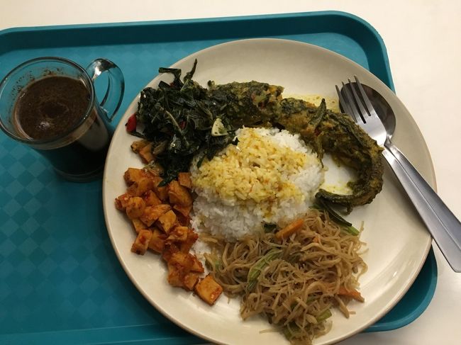 空港で最後のごはん。<br />見た目で適当にチョイスしたけど、魚が苦かった。。。笑