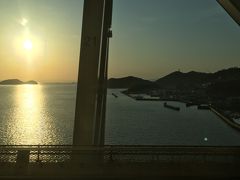 瀬戸大橋から見る夕陽がとてもキレイでした。

このあと「２　小手島篇」と「３　しまなみ海道篇」にそれぞれ続きます。
最後までご覧いただきまして、ありがとうございました(^ ^)