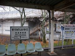 　清流新岩国駅、元の御庄駅ですが改称されました。新幹線の新岩国駅に近いのですが、岩日線が廃止候補だったこともあり、御庄駅を新岩国駅に改称する事は辞めて別駅として扱ってきました。新岩国駅が見えます。