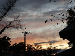 １７：００日没。
今頃晴れてきました。