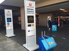 ＜ダニエルＫイノウエ国際空港＞

ＪＡＬにチェックイン！
